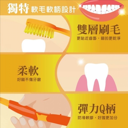 韓國超軟Q軟毛牙刷