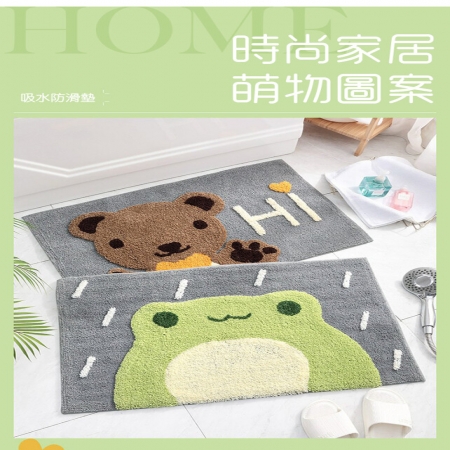 【DaoDi】第二代可愛造型加厚吸水地墊 （腳踏墊 止滑墊 地毯 防滑地墊 浴室踏墊）