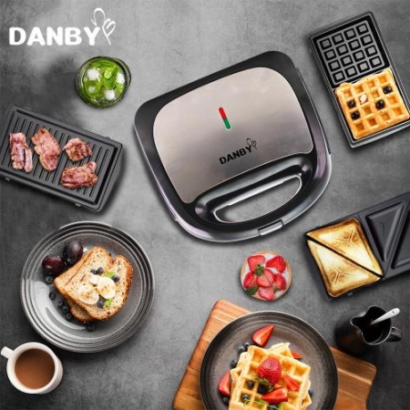 【丹比DANBY】三合一鬆餅機/三明治機/烤肉盤（DB-301WM）