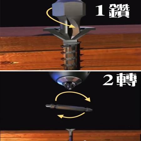 EZmakeit 損壞螺絲提取器-10秒快速提取 螺絲拆除器 滑牙崩牙取出器 4件式 高強度合金鋼