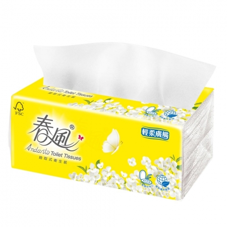 【春風】春風抽取式衛生紙 輕柔膚觸 100抽x24包x3串（箱購 免運費）
