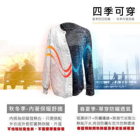 【MI MI LEO】 台灣製竹炭科技機能登峰衣