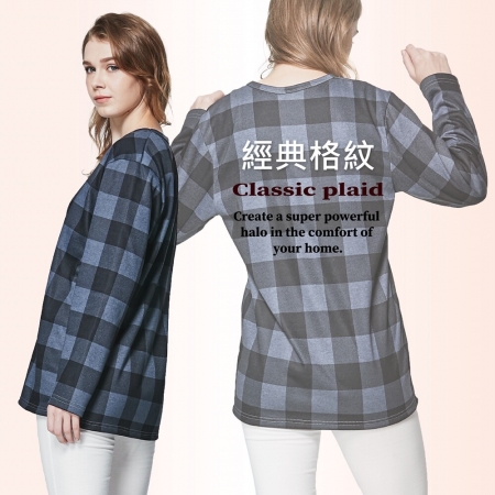 MIT韓版時尚刷毛經典格紋機能服