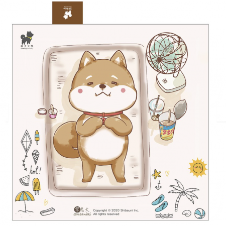柴老大放暑假野餐墊 沙攤墊 加厚防水 柴犬週邊（放暑假款）