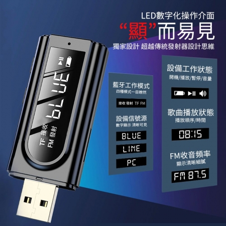 HANLIN-USBK9 全能USB藍牙發射接收器  （限時下殺）