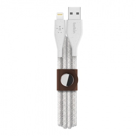 Belkin貝爾金USB-A轉Lightning編織收納傳輸線1.2公尺 iPhone/iPad充電線F8J236bt04