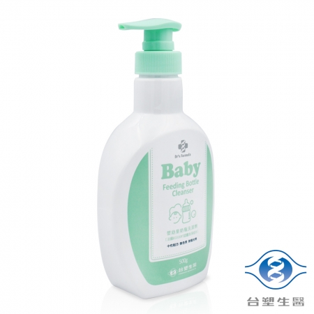 台塑生醫 嬰幼童奶瓶洗潔劑 （500g）X1瓶 ＋ 補充包（400g）X2包 [共6組]