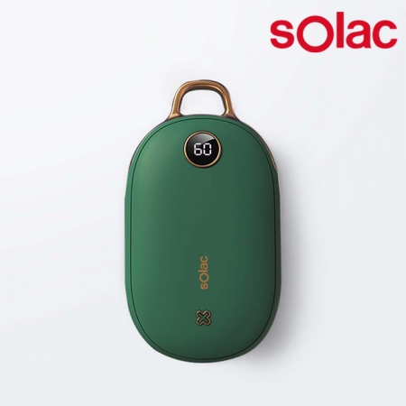【Solac】充電式暖暖包 綠 SJL-C02G  ★