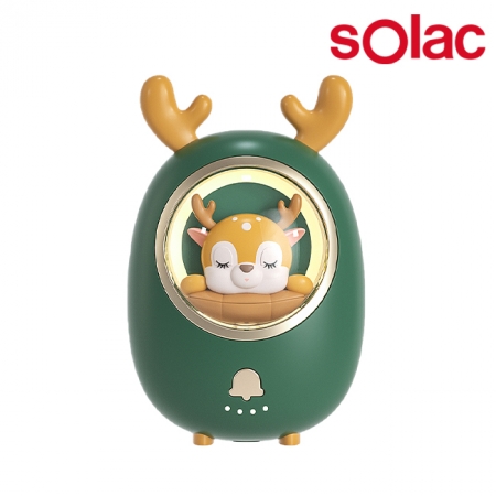 【兩入優惠】Solac 星寵充電式暖暖包兩入組 綠/白 ★