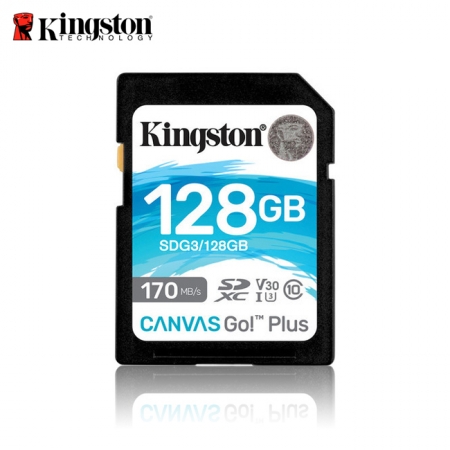 金士頓 Canvas Go! Plus SDXC/UHS-I C10 128GB 相機記憶卡 公司貨 170mb/s（KT-SDCG3-128G）