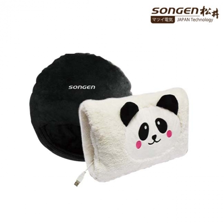 【SONGEN 松井】USB充電式隨行暖身寶＋暖腳墊 白熊貓