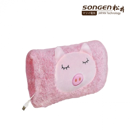 【SONGEN 松井】萌趣USB充電式隨行暖身寶 粉紅豬