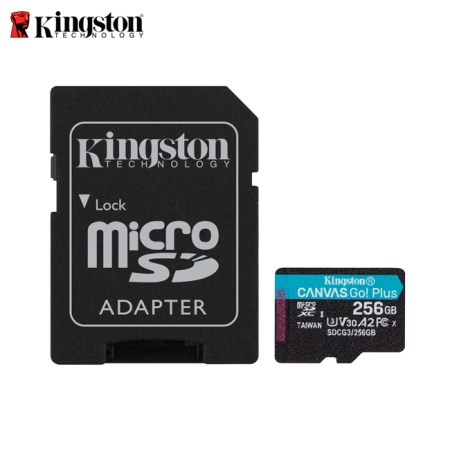 金士頓 Kingston Canvas Go! PLUS microSD 高速 記憶卡 256GB（KTCG3-256G）