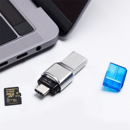 Kingston金士頓 MobileLite Duo 3C Type-C OTG 雙介面 microSD 讀卡機 （KT-FCR-ML3C）