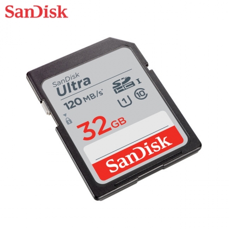 SanDisk Ultra 32GB SDHC C10 UHS-I 讀取速度高達120MB/s 相機記憶卡 公司貨（SD-SDUN4-32G）