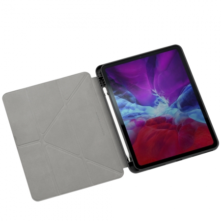 Momax ipad mini6保護套 8.3吋 Flip Cover 連筆糟保護套 防摔殼 灰/藍 FPAP21S