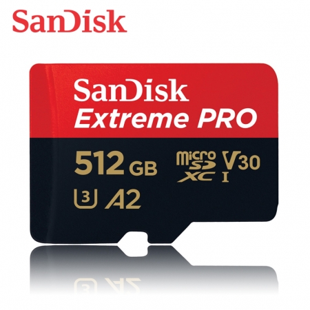 SanDisk Extreme Pro UHS-I 512GB 高速記憶卡 microSD A2 U3 V30 200MB/s（SD-SQXCD-512G）