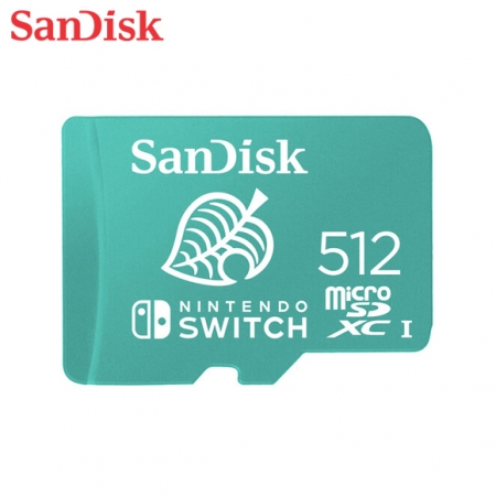 SanDisk 任天堂官方授權 Switch專用記憶卡 動物森友會 512G UHS-I microSD （SD-SQXAO-512G）