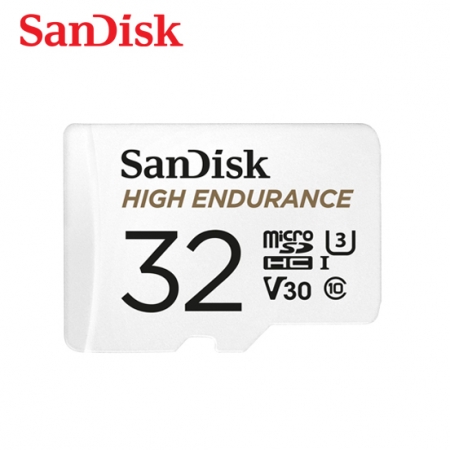 SanDisk 高耐寫度 microSD 記憶卡 32GB 監視器/行車記錄器專用 附轉卡 （SD-SQQNR-32G）