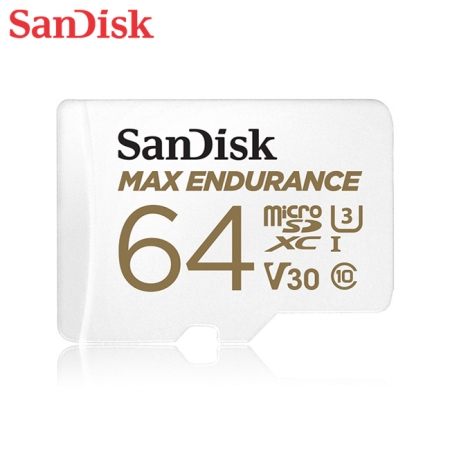 SanDisk 極致耐寫度 microSD 記憶卡 64GB V30 U3 4K 監視器/行車記錄器專用（SD-SQQVR-64G）