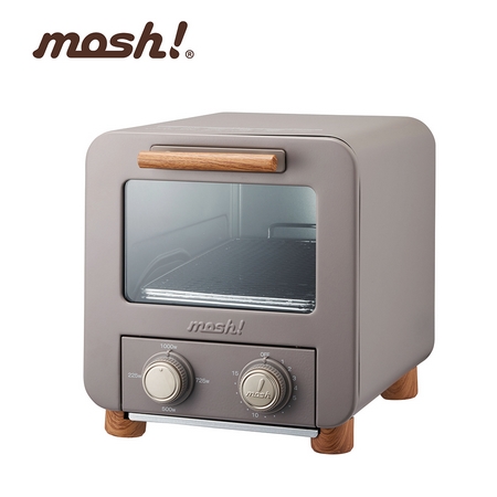 日本mosh!電烤箱 M-OT1 IV （象牙白 咖啡棕）