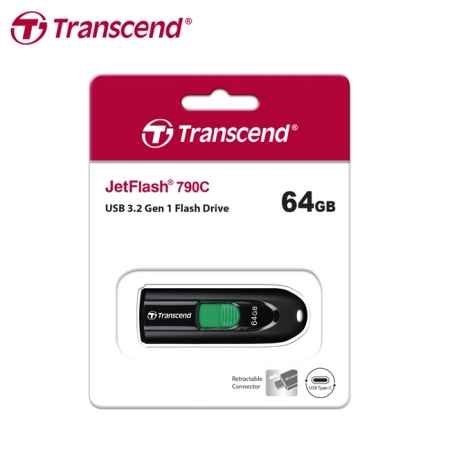 創見 Transcend JetFlash 790C 64GB Type-C 隨身碟 USB 3.2（TS-JF790C-64G）