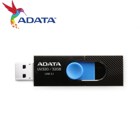 ADATA 威剛 UV320 32GB USB 3.2 高速隨身碟 時尚黑藍（AD-UV320K-32G）