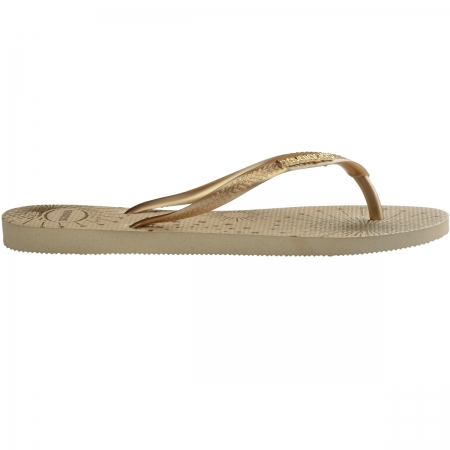 【哈瓦士havaianas】 巴西 人字拖 Slim party/閃耀金  女款