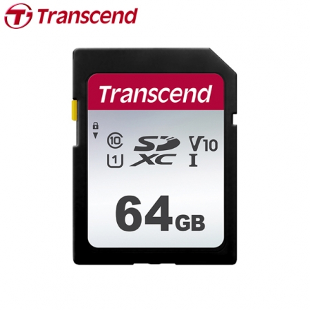 創見 Transcend SDXC 300S UHS-I  V10 64GB 相機專用記憶卡 （TS-SD300S-64G）