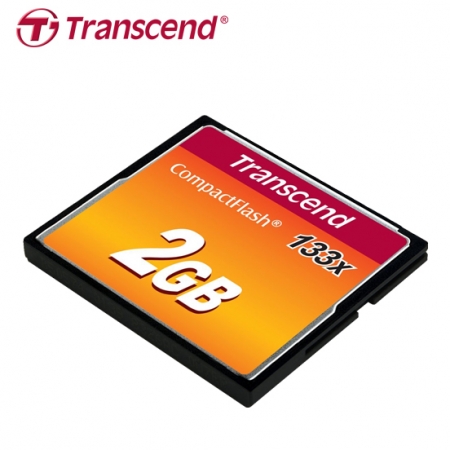 Transcend 創見 CF卡 133X Compact Flash 2GB 記憶卡 MLC快閃記憶體 小容量（TS-CF133-2G）