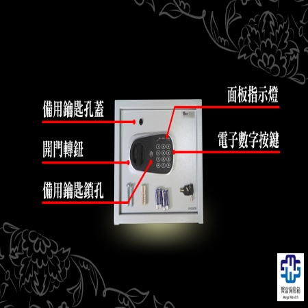 【聚富保險箱】小型簡美密碼保險箱（20FD）