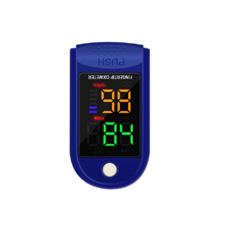 【FJ】LED指夾式居家運動血氧心率測量儀AD901（家中必備）