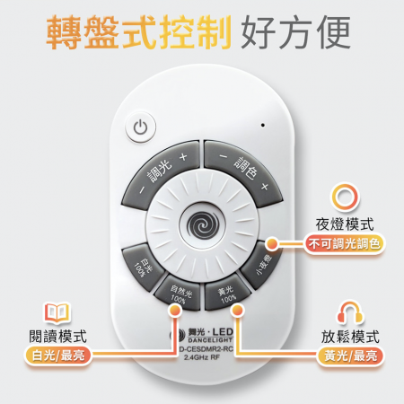 舞光 LED 5-7坪 50W星鑽調光調色吸頂燈-LED-CES50DMR2 （附遙控器）