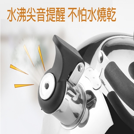 不銹鋼3L鳴音半球形平底水壺