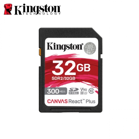 金士頓 Canvas React Plus SDHC UHS-II C10 32GB SD卡  速度300mb/s（KT-SDR2-32G）