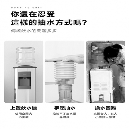 【DaoDi】桶裝水電動抽水器 （折疊飲水桶抽水器 USB充電式水桶取水器 ）