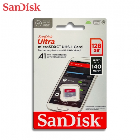 SanDisk Ultra A1 microSD UHS-I 128GB 手機記憶卡 TF卡 傳輸速度最高140MB/s （SD-SQUAB-128G）