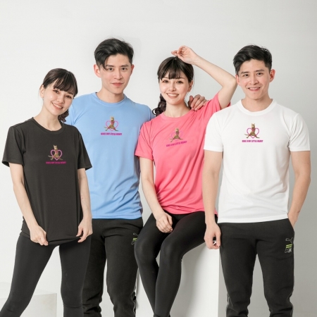 【台製良品】台灣製男女款 吸排短T-Shirt貓咪_C002（多色任選）