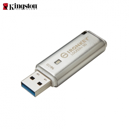 Kingston 金士頓 16G IronKey Locker＋ 50 加密 USB 隨身碟（KT-IKLP50-16G）
