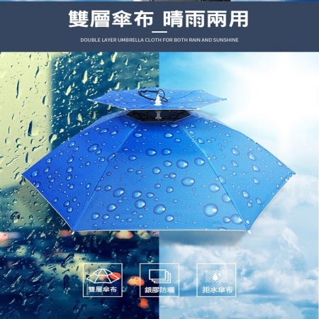 雙層防風防雨透氣傘帽