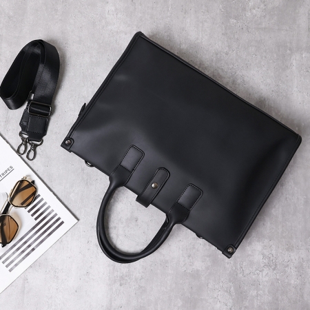 《Sherrell 雪瑞兒》新款韓版潮流復古 公文包 時尚 商務 男包 單肩斜跨 手提包--咖啡