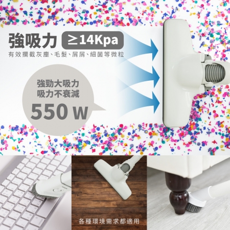 【MATRIC 松木】強效超淨手持吸塵器MG-VC0501P （550W超吸力）