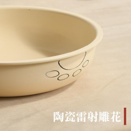 【逛逛市集】韓式小熊熊陶瓷不沾奶鍋 18cm 贈鍋蓋（鍋子 不沾鍋 平底鍋 奶鍋 湯鍋 煎鍋 牛奶鍋 雪平鍋）