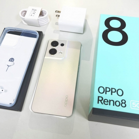 福利品OPPO Reno8 5G （8G/256G）晨曦金  智慧型手機 福利機 福利品【官方認證福利機】