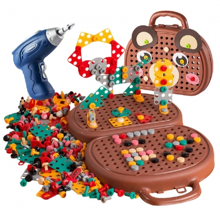【FJ】兒童玩具DIY創意拼裝工具箱B27