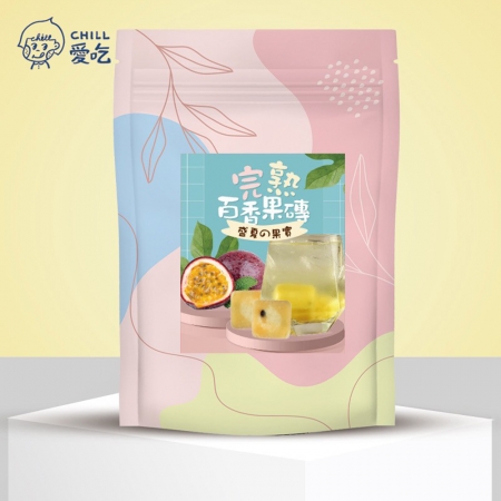 【CHILL愛吃】完熟百香果茶磚（10顆/袋）x8袋