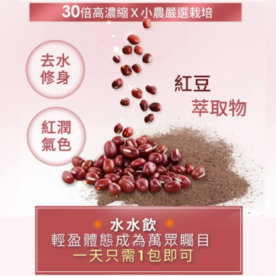 【JOlife】水水飲 （伯爵紅茶） 韓國藥師 JOJO 監製 30倍高濃縮 紅豆萃取物 去水修身 20包/盒