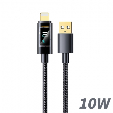 【FJ】功率數顯尼龍10W充電線SU2（USB to IOS一般款）