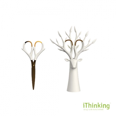 iThinking Lifetree生命樹鹿角造型多功能剪刀 （鍍鈦剪款）