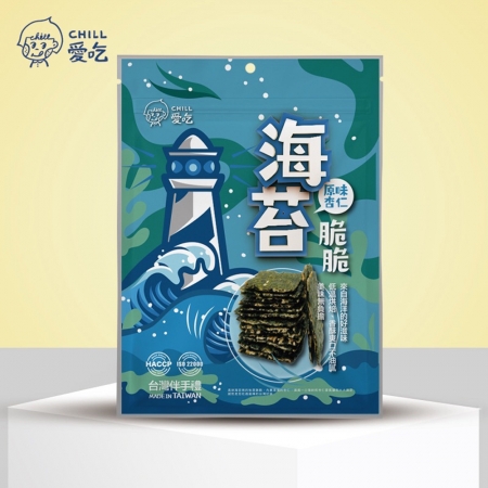 【CHILL愛吃】芝麻杏仁海苔脆片（32g/包）x12包